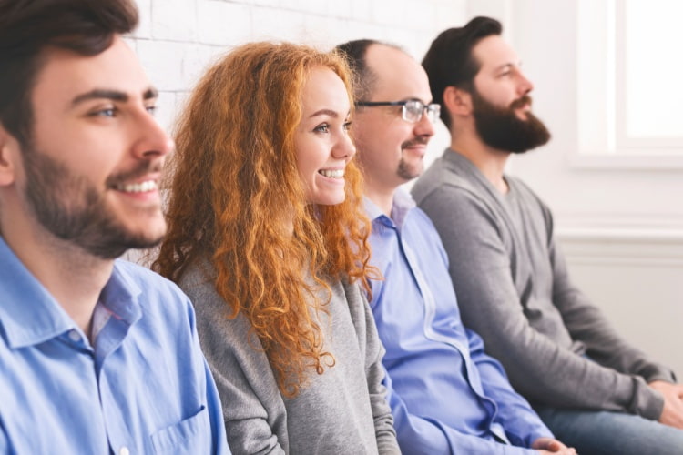 Participants at a corporate convention